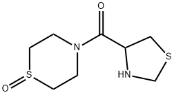 Methanone, (1-oxido-4-thiomorpholinyl)-4-thiazolidinyl- Struktur