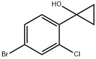 1-(4-溴-2-氯苯基)环丙醇,1247721-19-2,结构式