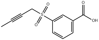 3-(丁-2-炔-1-磺酰基)苯甲酸, 1247835-19-3, 结构式