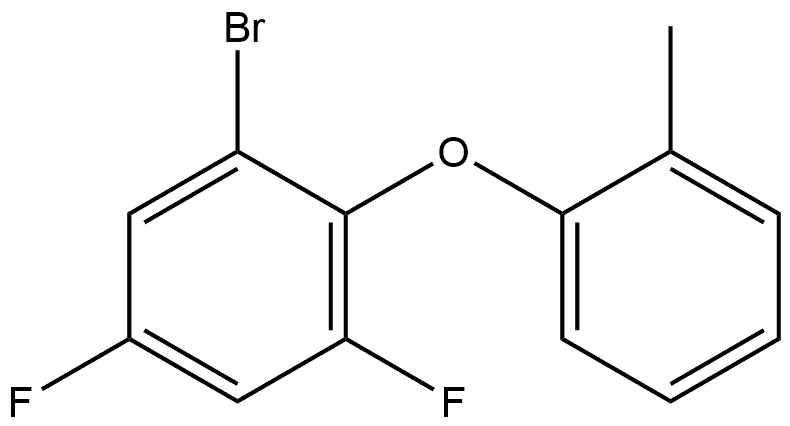 1-Bromo-3,5-difluoro-2-(2-methylphenoxy)benzene Structure