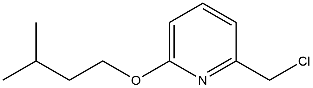 2-(Chloromethyl)-6-(3-methylbutoxy)pyridine|