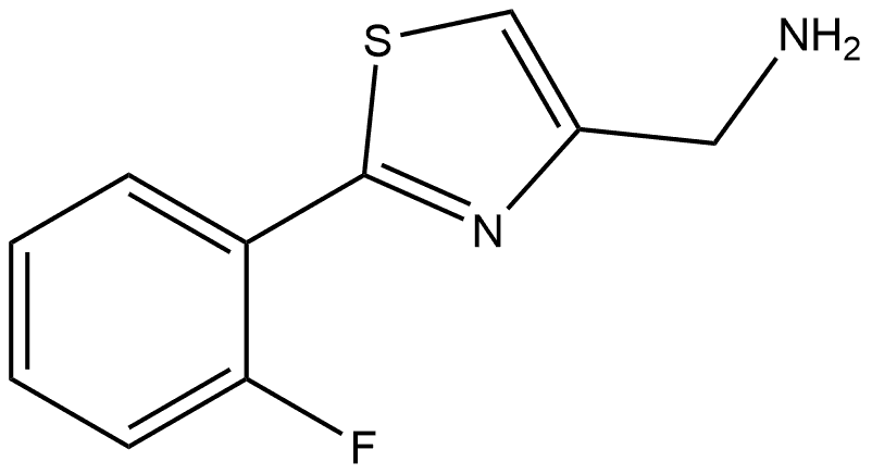 (2-(2-fluorophenyl)thiazol-4-yl)methanamine Structure