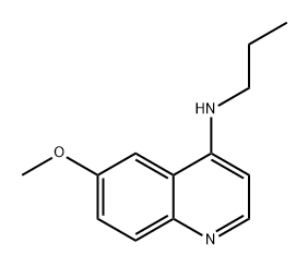 4-Quinolinamine, 6-methoxy-N-propyl- 结构式