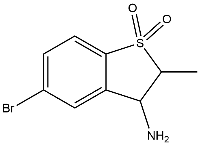 3-amino-5-bromo-2-methyl-2,3-dihydro-1lambda6- benzothiophene-1,1-dione Structure