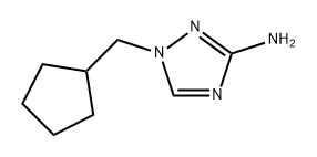 1H-1,2,4-Triazol-3-amine, 1-(cyclopentylmethyl)- Struktur