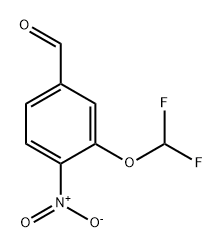 Benzaldehyde, 3-(difluoromethoxy)-4-nitro- 结构式