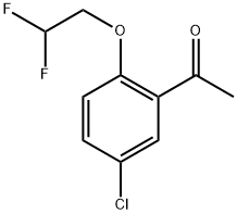 Ethanone, 1-[5-chloro-2-(2,2-difluoroethoxy)phenyl]- Struktur