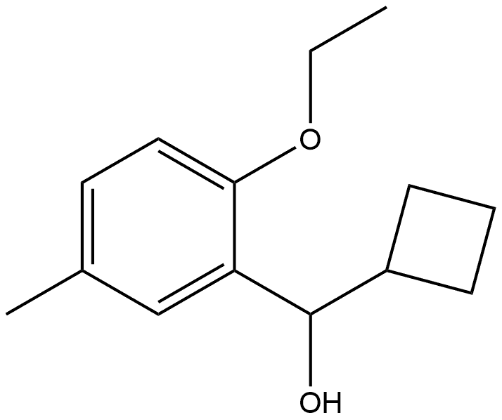 α-Cyclobutyl-2-ethoxy-5-methylbenzenemethanol Structure