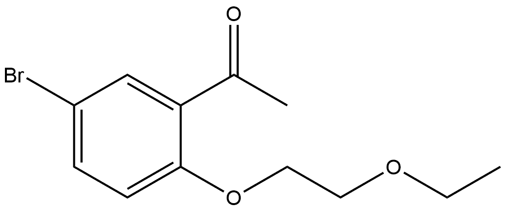 1-[5-Bromo-2-(2-ethoxyethoxy)phenyl]ethanone Structure