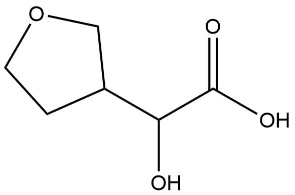 3-Furanacetic acid, tetrahydro-α-hydroxy- 化学構造式