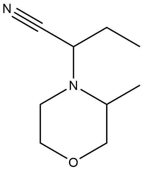 4-Morpholineacetonitrile, α-ethyl-3-methyl 化学構造式