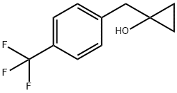 Cyclopropanol, 1-[[4-(trifluoromethyl)phenyl]methyl]- Struktur