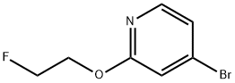 Pyridine, 4-bromo-2-(2-fluoroethoxy)- Structure