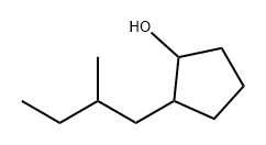 Cyclopentanol, 2-(2-methylbutyl)- Struktur