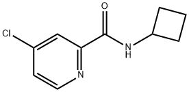 2-Pyridinecarboxamide, 4-chloro-N-cyclobutyl- 结构式