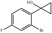 Cyclopropanol, 1-(2-bromo-4-fluorophenyl)- Structure