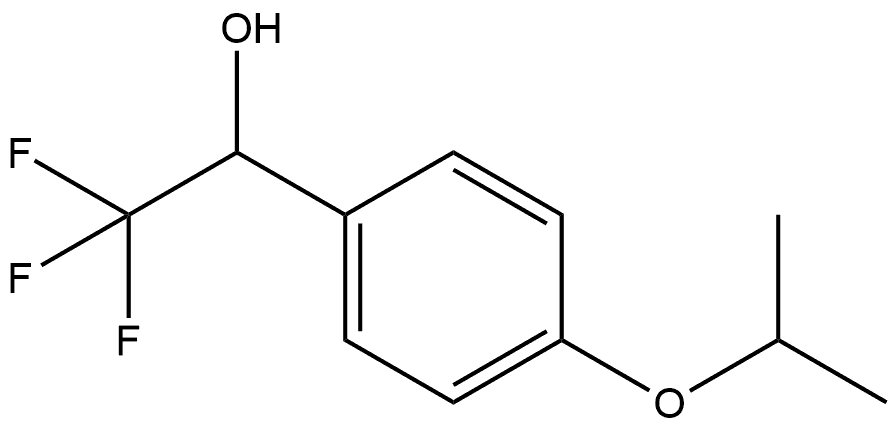 2,2,2-trifluoro-1-[4-(propan-2-yloxy)phenyl]ethan-1-ol Structure