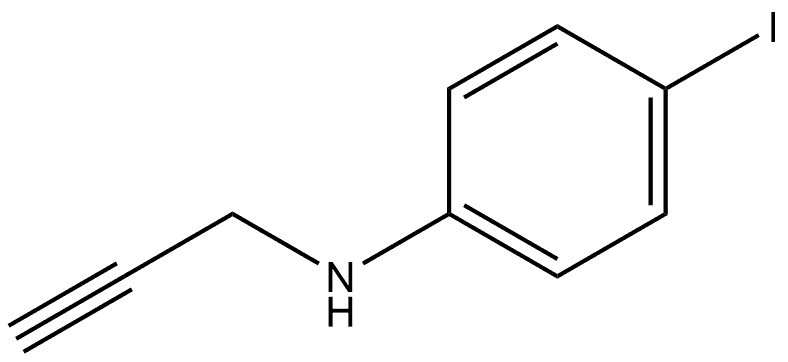 4-Iodo-N-2-propyn-1-ylbenzenamine Struktur