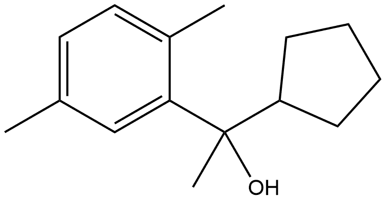 α-Cyclopentyl-α,2,5-trimethylbenzenemethanol,1249124-10-4,结构式