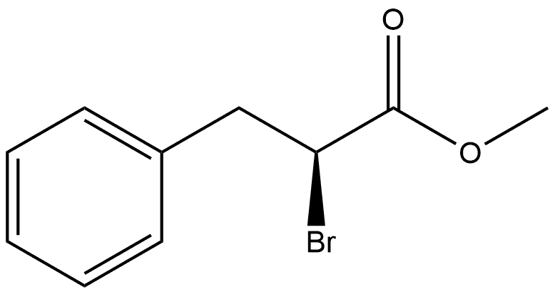 Benzenepropanoic acid, α-bromo-, methyl ester, (αS)- 化学構造式