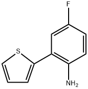 4-Fluoro-2-(thiophen-2-yl)aniline,1249160-74-4,结构式