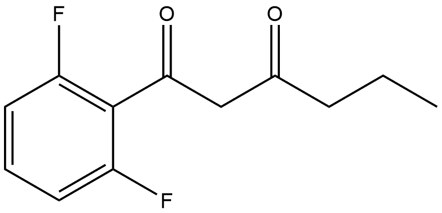 1-(2,6-Difluorophenyl)-1,3-hexanedione Structure