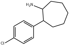 Cycloheptanamine, 2-(4-chlorophenyl)- Structure