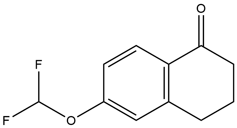 6-(Difluoromethoxy)-3,4-dihydro-1(2H)-naphthalenone,1249286-11-0,结构式