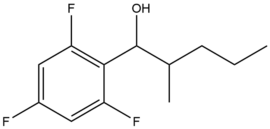 2,4,6-Trifluoro-α-(1-methylbutyl)benzenemethanol Structure