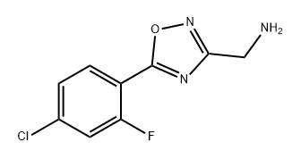 1,2,4-Oxadiazole-3-methanamine, 5-(4-chloro-2-fluorophenyl)- Struktur