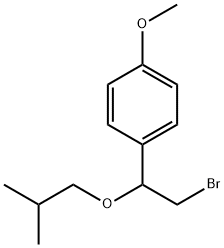 Benzene, 1-[2-bromo-1-(2-methylpropoxy)ethyl]-4-methoxy- Structure