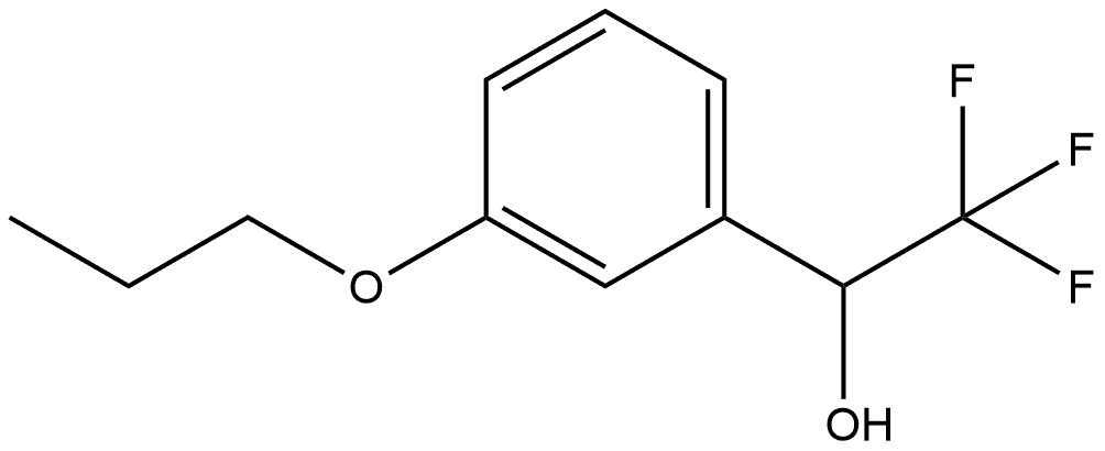 Benzenemethanol, 3-propoxy-α-(trifluoromethyl)- 化学構造式