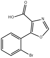 5-(2-bromophenyl)-1,3-oxazole-4-carboxylic acid,1249514-70-2,结构式