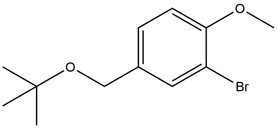 2-Bromo-4-[(1,1-dimethylethoxy)methyl]-1-methoxybenzene 化学構造式