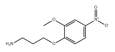 1-Propanamine, 3-(2-methoxy-4-nitrophenoxy)- Struktur