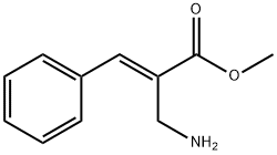 2-Propenoic acid, 2-(aminomethyl)-3-phenyl-, methyl ester, (2E)- 化学構造式