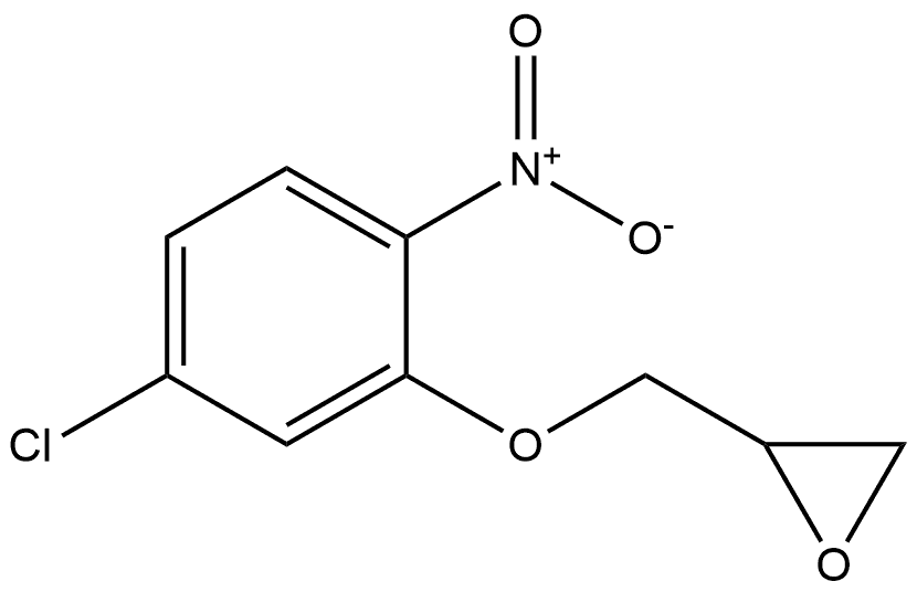 2-((5-chloro-2-nitrophenoxy)methyl)oxirane Structure