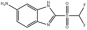 1H-Benzimidazol-6-amine, 2-[(difluoromethyl)sulfonyl]- Struktur