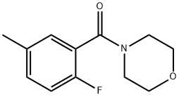 (2-Fluoro-5-methylphenyl)(morpholino)methanone Struktur