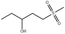 3-Pentanol, 1-(methylsulfonyl)- Struktur