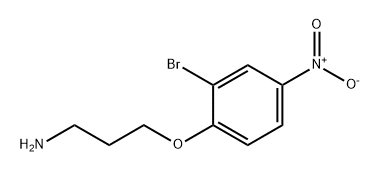 1-Propanamine, 3-(2-bromo-4-nitrophenoxy)- Structure