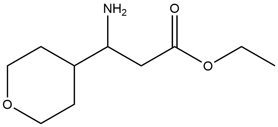 ETHYL 3-AMINO-3-(OXAN-4-YL)PROPANOATE Structure