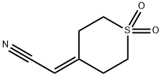 2-(1,1-二氧化四氢-4H-噻喃-4-亚基)乙腈 结构式