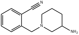 2-[(3-aminopiperidin-1-yl)methyl]benzonitrile Structure