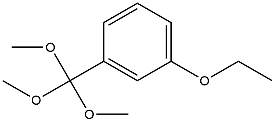 1-Ethoxy-3-(trimethoxymethyl)benzene Structure