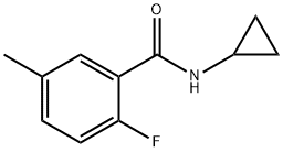 N-cyclopropyl-2-fluoro-5-methylbenzamide 结构式