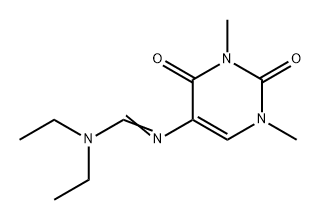 Methanimidamide, N,N-diethyl-N'-(1,2,3,4-tetrahydro-1,3-dimethyl-2,4-dioxo-5-pyrimidinyl)- Struktur