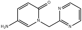 2(1H)-Pyridinone, 5-amino-1-(2-pyrimidinylmethyl)- Structure