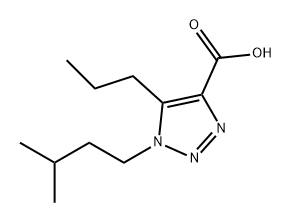 1-异戊基-5-丙基-1H-1,2,3-三唑-4-羧酸, 1250150-18-5, 结构式