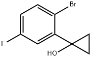 Cyclopropanol, 1-(2-bromo-5-fluorophenyl)- 化学構造式